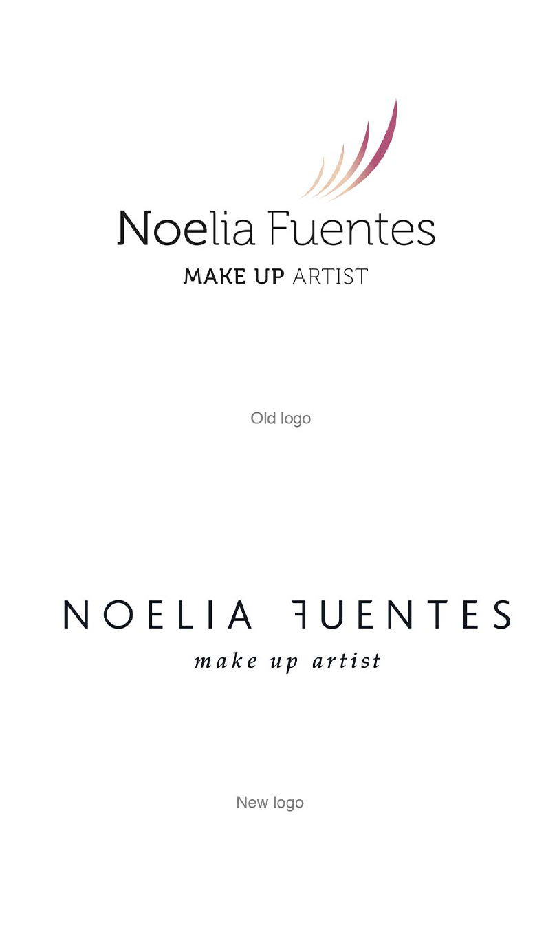 cambio logotipo Noelia Fuentes