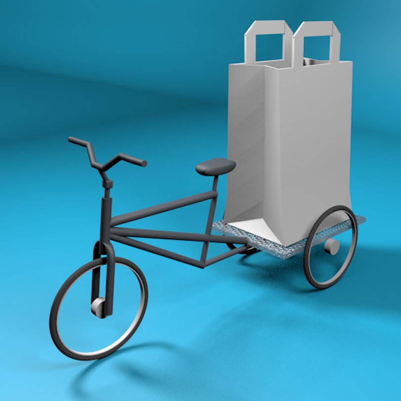 modelo 3D de bicicleta