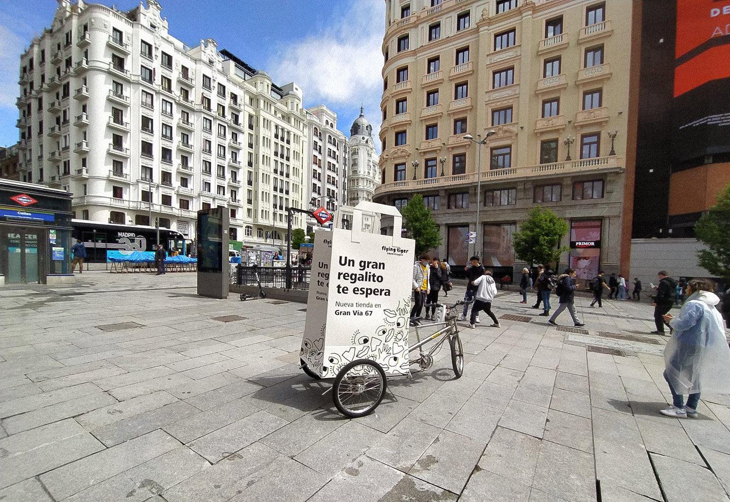 Bici en el centro de Madrid