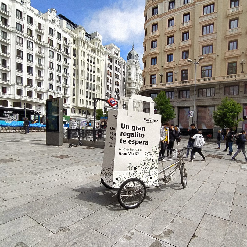 Bici en el centro de Madrid