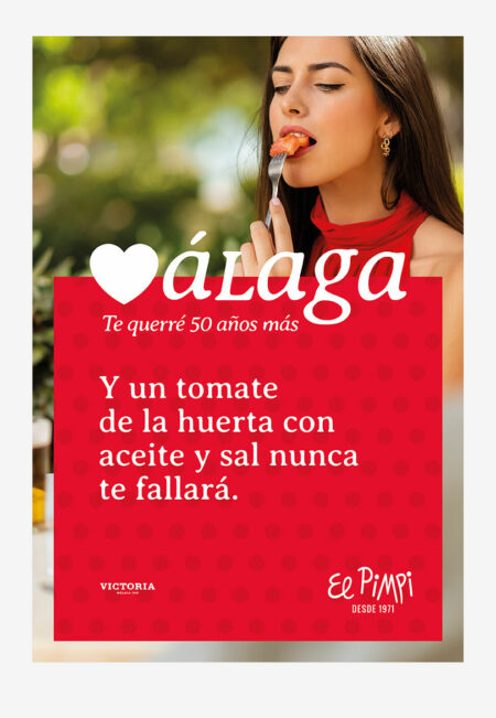 Cartel tomate campaña aniversario El Pimpi