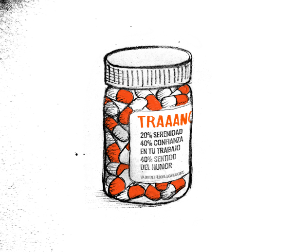 Bote de pastillas traaanquis