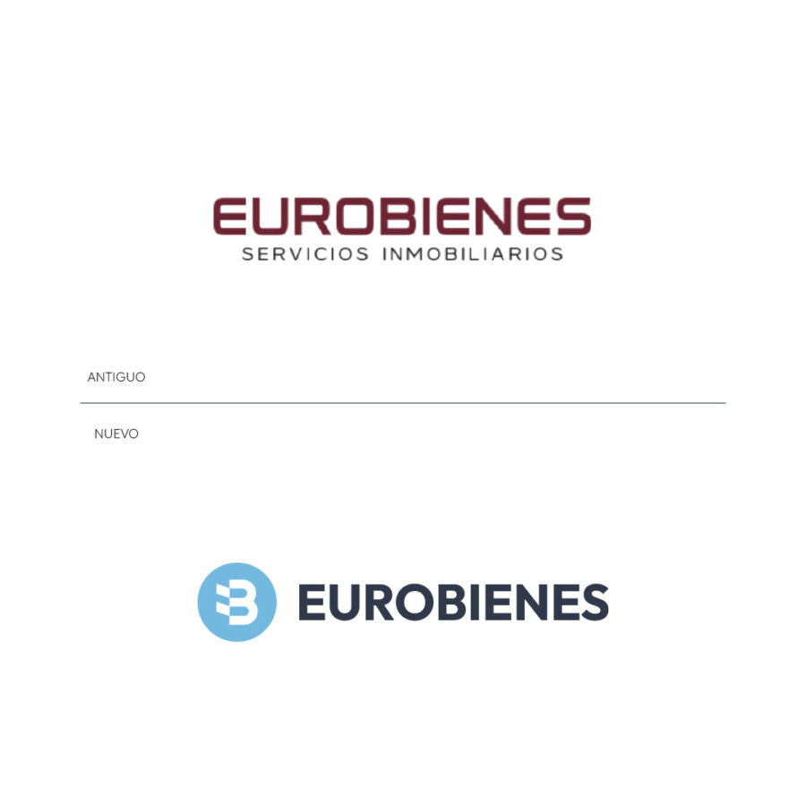 comparativa de logotipo Eurobienes