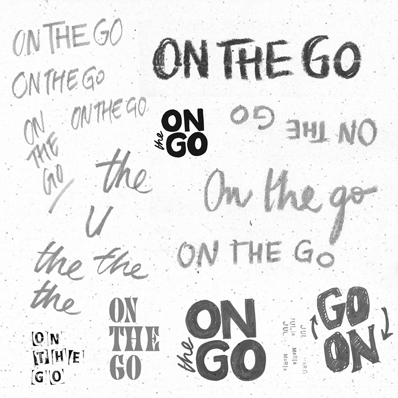 Bocetos del logo de On The Go